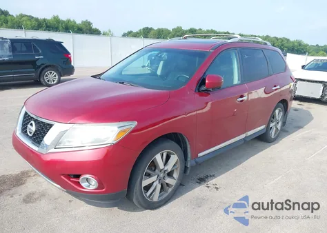 2013 Nissan Pathfinder Platinum из США, поврежденный, VIN 5N1AR2MM7DC687710